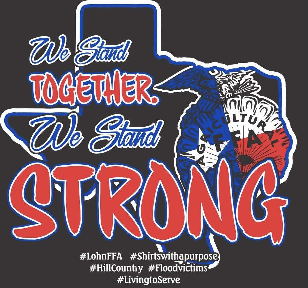 Lohn School FFA is Having a Help Rebuild – One Shirt at a Time Fundraiser for Flood Victims