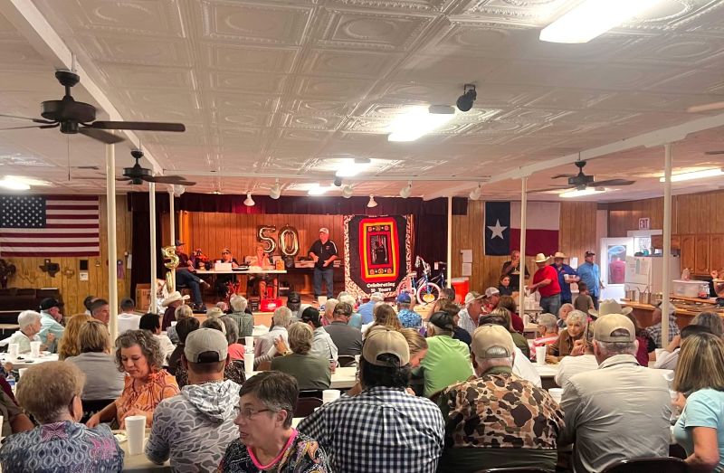 Large Crowd on Hand at the Lohn Tabernacle